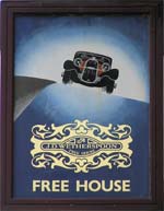 The pub sign. Cornfield Garage, Eastbourne, East Sussex