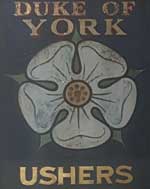 The pub sign. Duke of York, Salisbury, Wiltshire