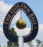 The pub sign. Golden Ball, Lower Assendon, Oxfordshire
