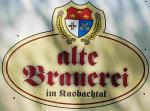 The pub sign. Brauereischänke Alte Brauerei, Kasbach-Ohlenberg, Germany