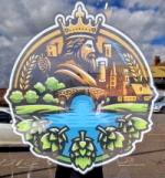 The pub sign. King's Ditch, Tamworth, Staffordshire