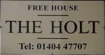The pub sign. The Holt, Honiton, Devon