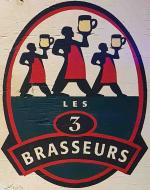 The pub sign. Les 3 Brasseurs, Toronto, Canada
