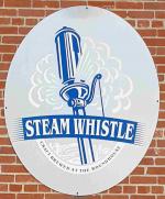 The pub sign. Steam Whistle Brewing, Toronto, Canada