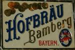 The pub sign. Hofbräu, Bamberg, Germany