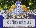 The pub sign. Hofbräukeller, Munich, Germany