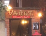The pub sign. The Vault, Ellesmere, Shropshire