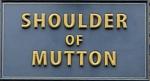 The pub sign. Shoulder of Mutton, Hebden Bridge, West Yorkshire