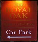 The pub sign. The Royal Oak, Tunbridge Wells, Kent