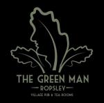 The pub sign. The Green Man, Ropsley, Lincolnshire