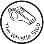 The pub sign. The Whistle Stop Micro Pub, Grantham, Lincolnshire