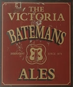 The pub sign. The Victoria, Lincoln, Lincolnshire