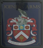 The pub sign. The Joiners Arms, Lincoln, Lincolnshire