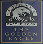 The pub sign. Golden Eagle, Lincoln, Lincolnshire