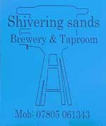The pub sign. Shivering Sands Brewery & Tap Room, Manston, Kent
