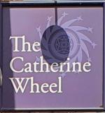 The pub sign. The Catherine Wheel, Newbury, Berkshire