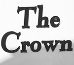 The pub sign. The Crown, Eastbourne, East Sussex