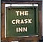 The pub sign. The Crask Inn, Crask, Highland