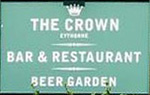 The pub sign. The Crown Inn, Eythorne, Kent