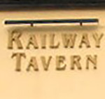 The pub sign. Railway Tavern, Longfield, Kent