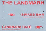 The pub sign. The Landmark (Spires Bar), Deal, Kent