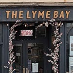 The pub sign. The Lyme Bay, Lyme Regis, Dorset