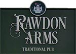 The pub sign. The Rawdon Arms, Moira, Leicestershire