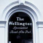 The pub sign. The Wellington, Birmingham, West Midlands