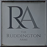The pub sign. The Ruddington Arms, Ruddington, Nottinghamshire