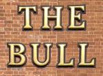 The pub sign. The Bull, Birmingham, West Midlands