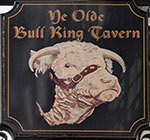The pub sign. Yes Olde Bull Ring Tavern, Ludlow, Shropshire