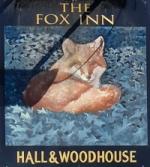 The pub sign. The Fox, Bucks Green, West Sussex