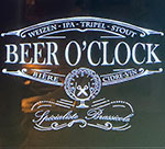 The pub sign. Beer Oâ€™Clock, Annecy, France