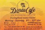The pub sign. Donau Cafe, Hainburg, Austria
