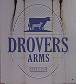 The pub sign. Drovers Arms, Brecon, Powys