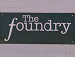 The pub sign. The Foundry, Brecon, Powys