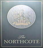 The pub sign. Northcote, Southsea, Hampshire