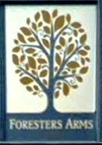 The pub sign. Foresters Arms, Horsham, West Sussex