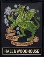The pub sign. The Green Dragon, Horsham, West Sussex