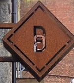 The pub sign. Steamer Basin Brewery & Taproom, Dunedin, New Zealand