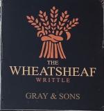 The pub sign. The Wheatsheaf, Writtle, Essex
