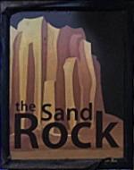 The pub sign. The Sandrock, Wrecclesham, Surrey