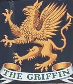 The pub sign. The Griffin, Claygate, Surrey