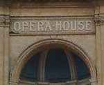 The pub sign. Opera House, Tunbridge Wells, Kent