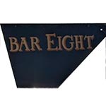The pub sign. Bar Eight, Herne Bay, Kent