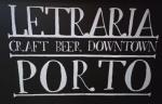 The pub sign. Letraria, Porto, Portugal
