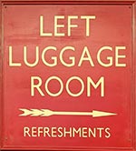 The pub sign. Left Luggage Room, Monkseaton, Tyne and Wear