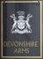 Pub sign for Devonshire Arms, Cambridge