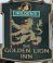 Pub sign for Golden Lion Inn, Bridgnorth