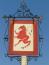 Pub sign for Red Lion, Snargate
